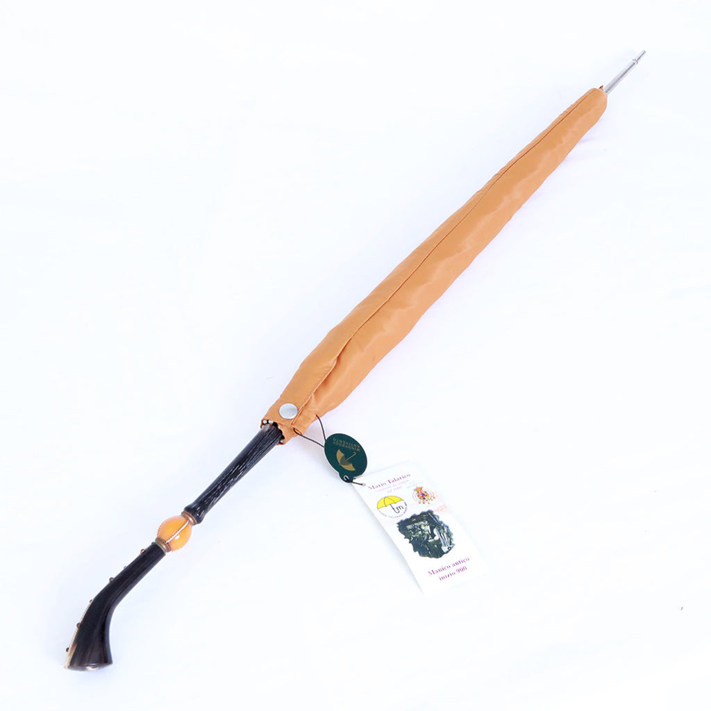 Manico antico in vero corno lavorato