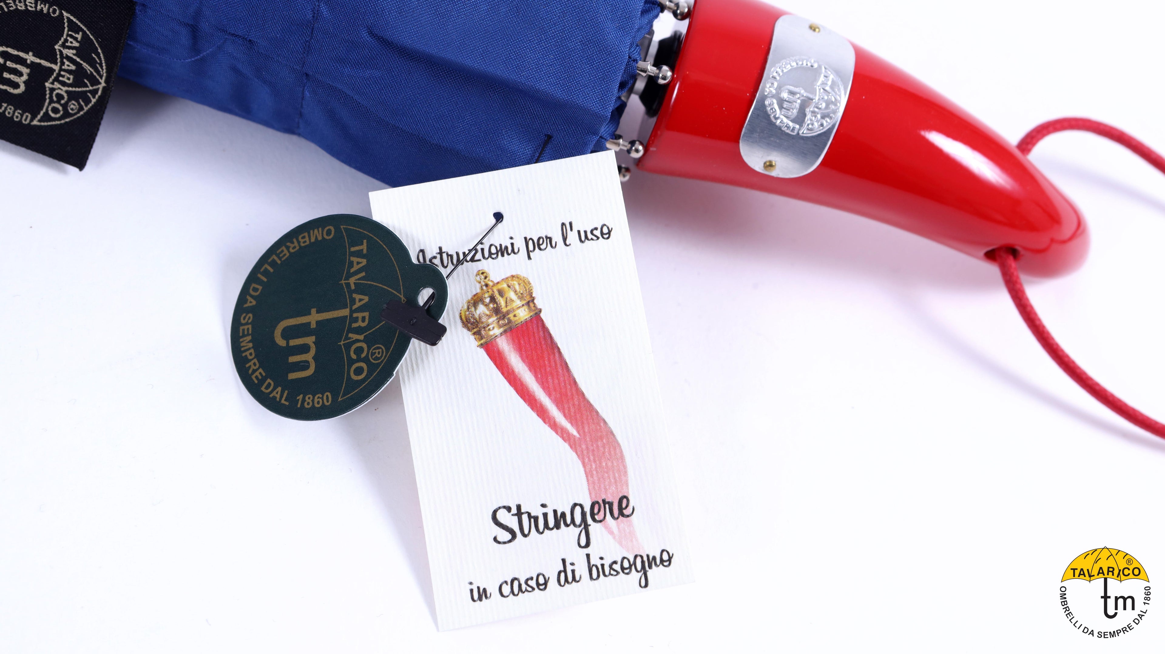 Corno rosso porta fortuna - blue