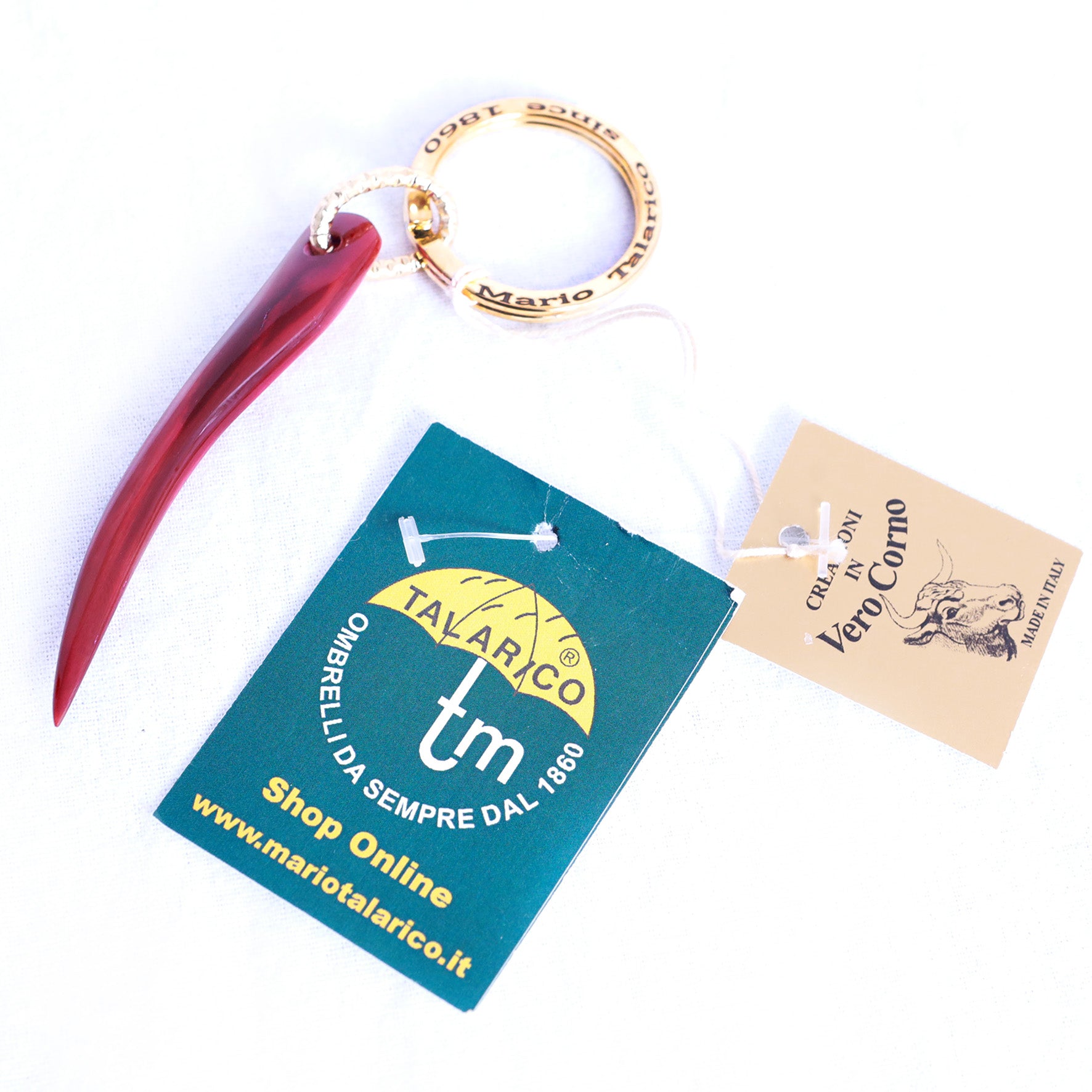 Portachiavi Napoletano - Red/Gold