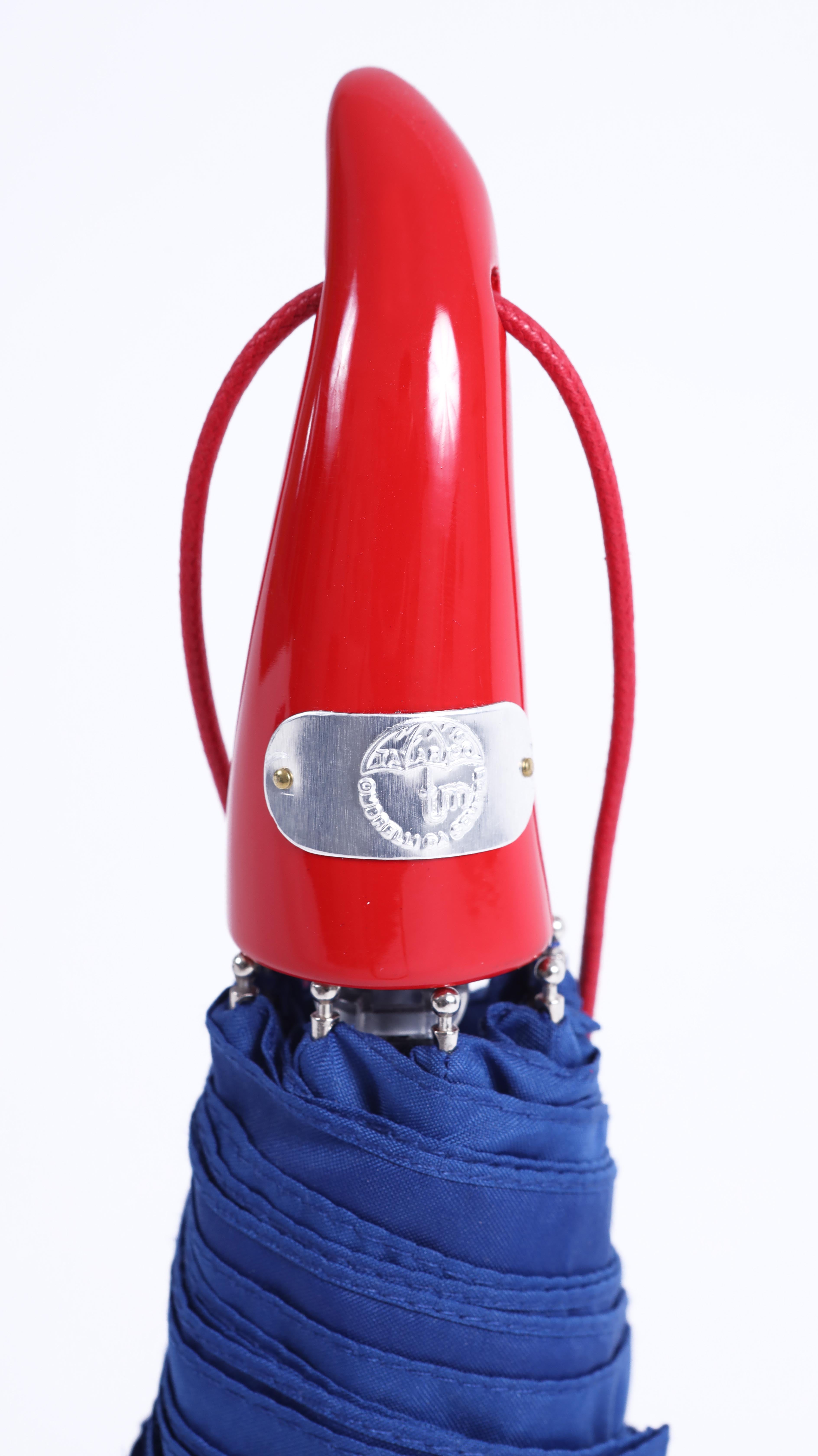 Corno rosso porta fortuna - blue