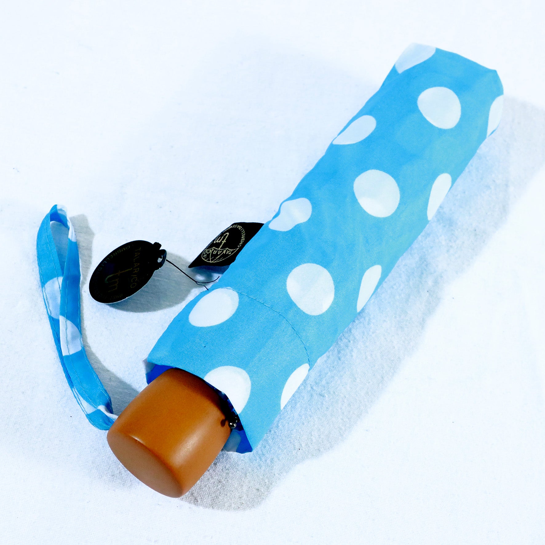 Pieghevole - Azzurro pois bianchi