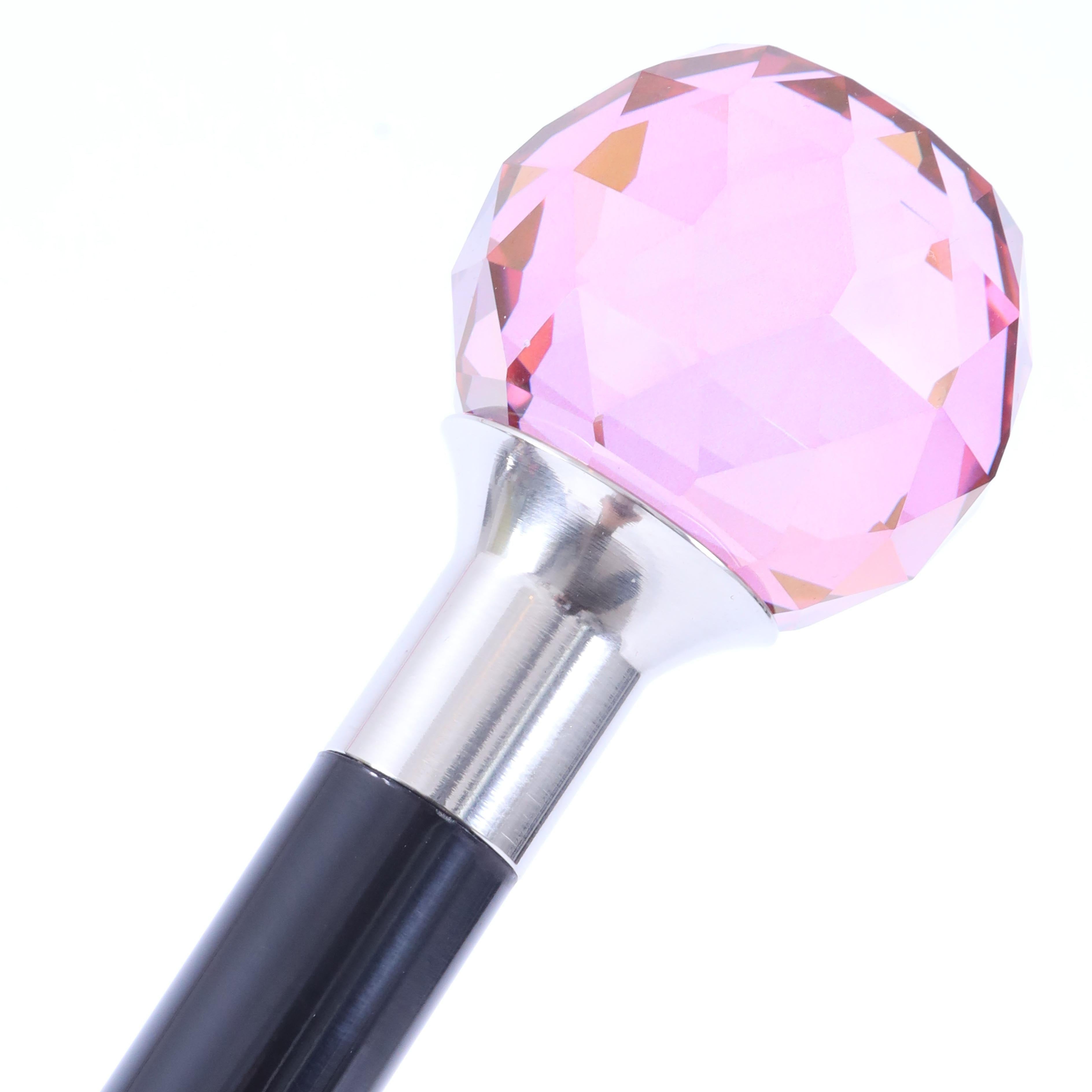 Pomello cristallo di Boemia rosa