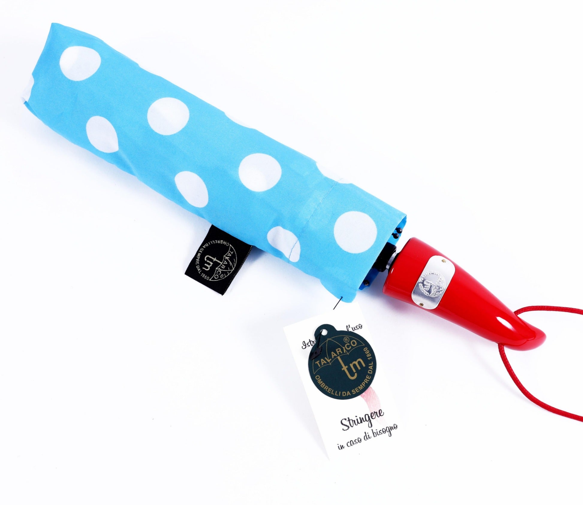 Cornetto rosso porta fortuna - Pois azzurro