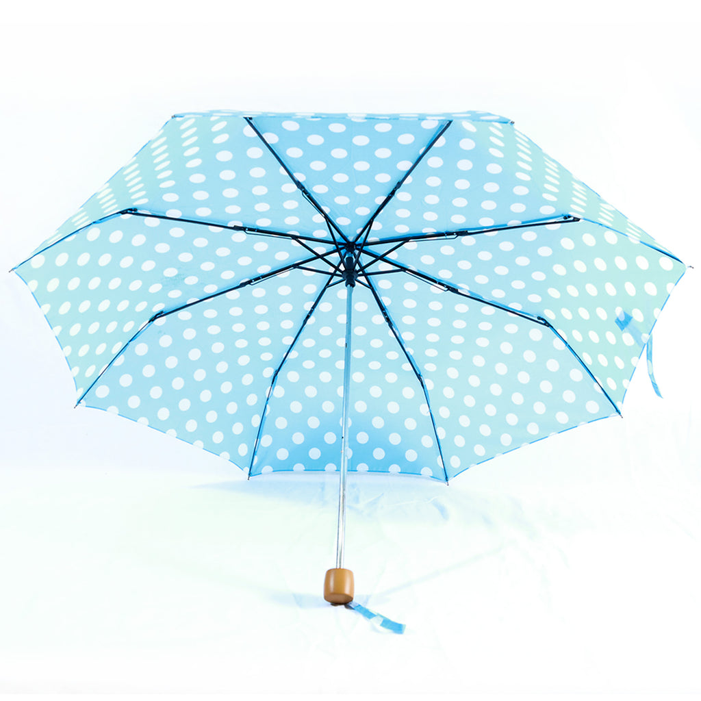 Pieghevole - Azzurro pois bianchi