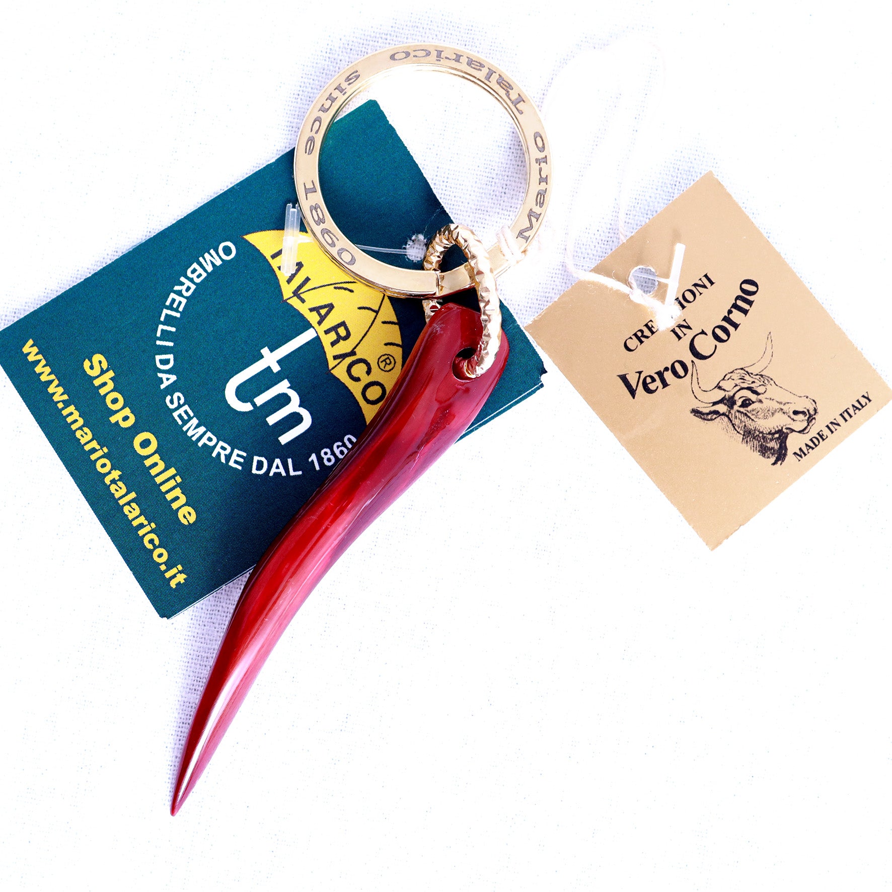 Portachiavi Napoletano - Red/Gold