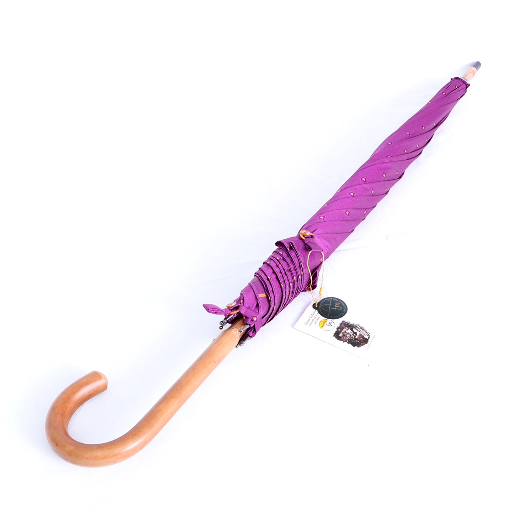 Malacca montata a collo d'oca - Fantasia fucsia