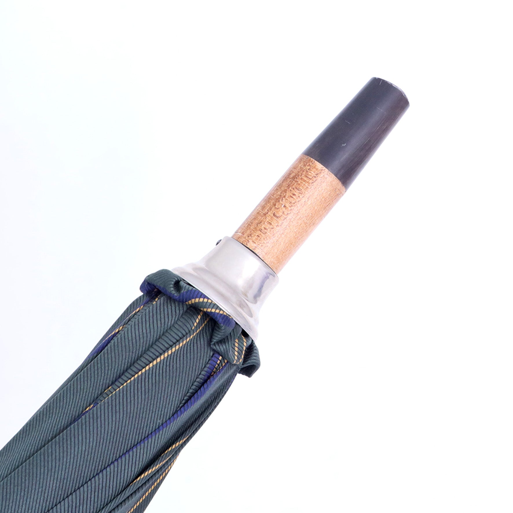 Malacca montata a collo d'oca - Regimental verde