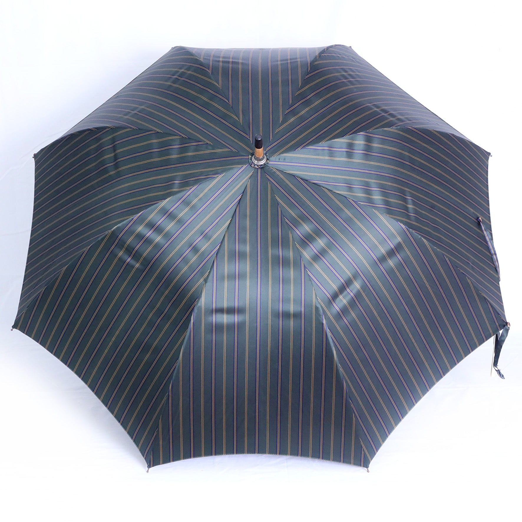 Malacca montata a collo d'oca - Regimental verde