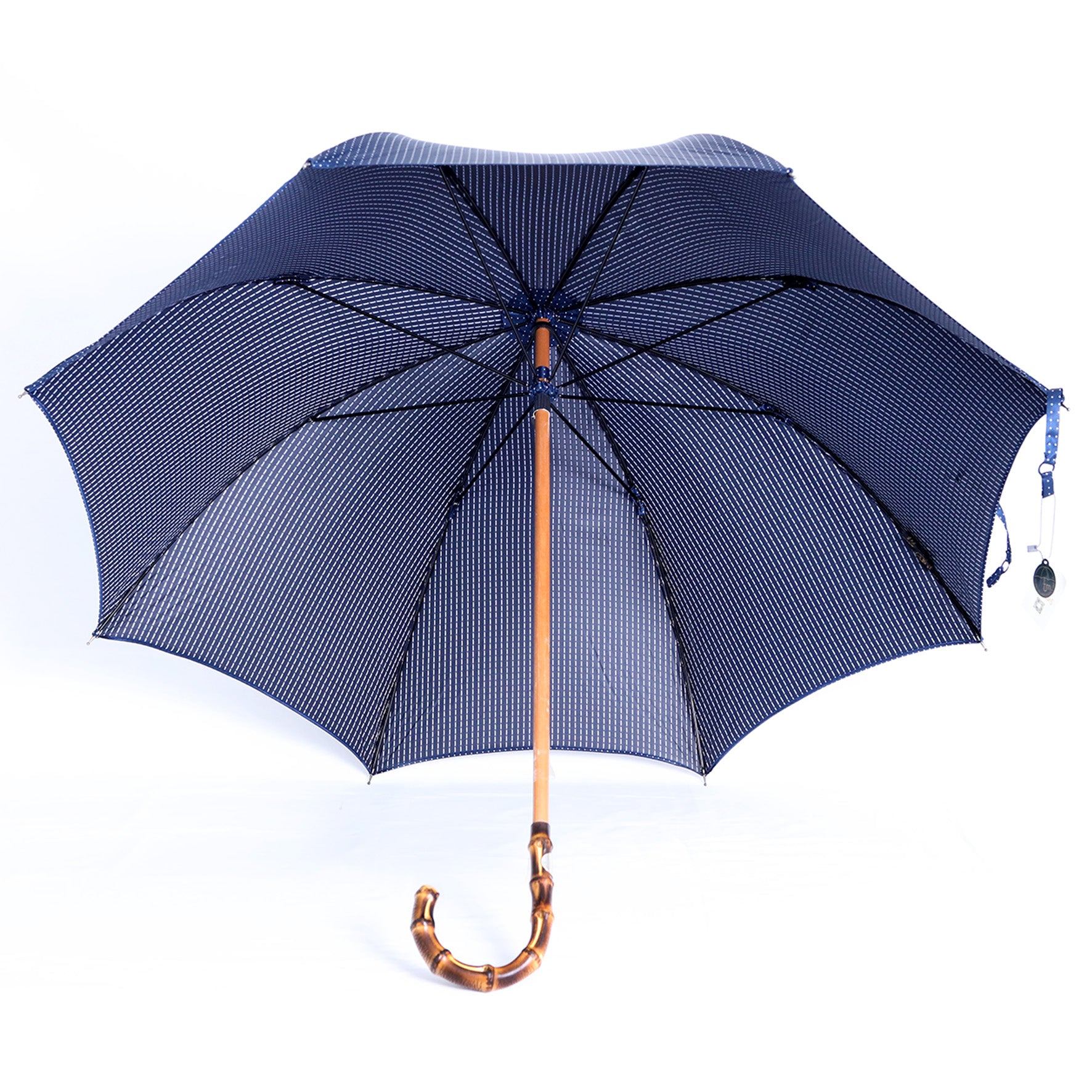 Bamboo - blue pois bianchi