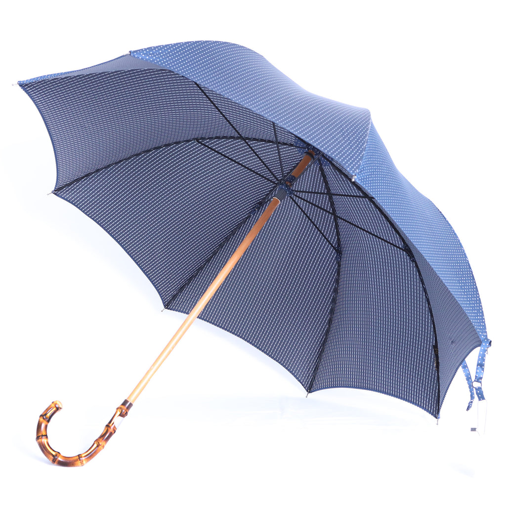 Bamboo - blue pois bianchi