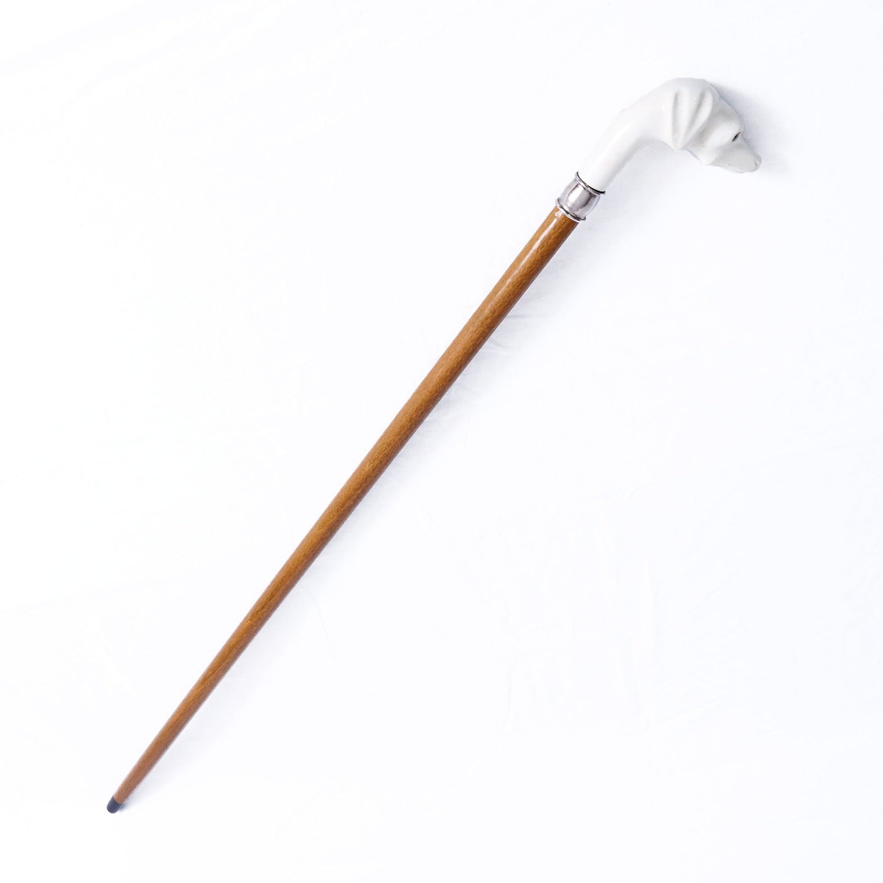 Cane vetroresina bianca