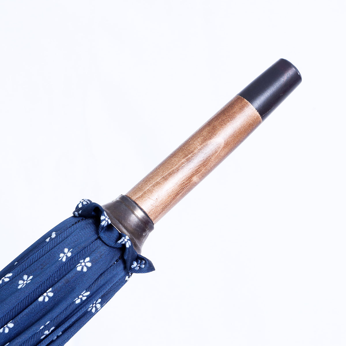 Bambù montato a collo d'oca - fantasia cravatta blue