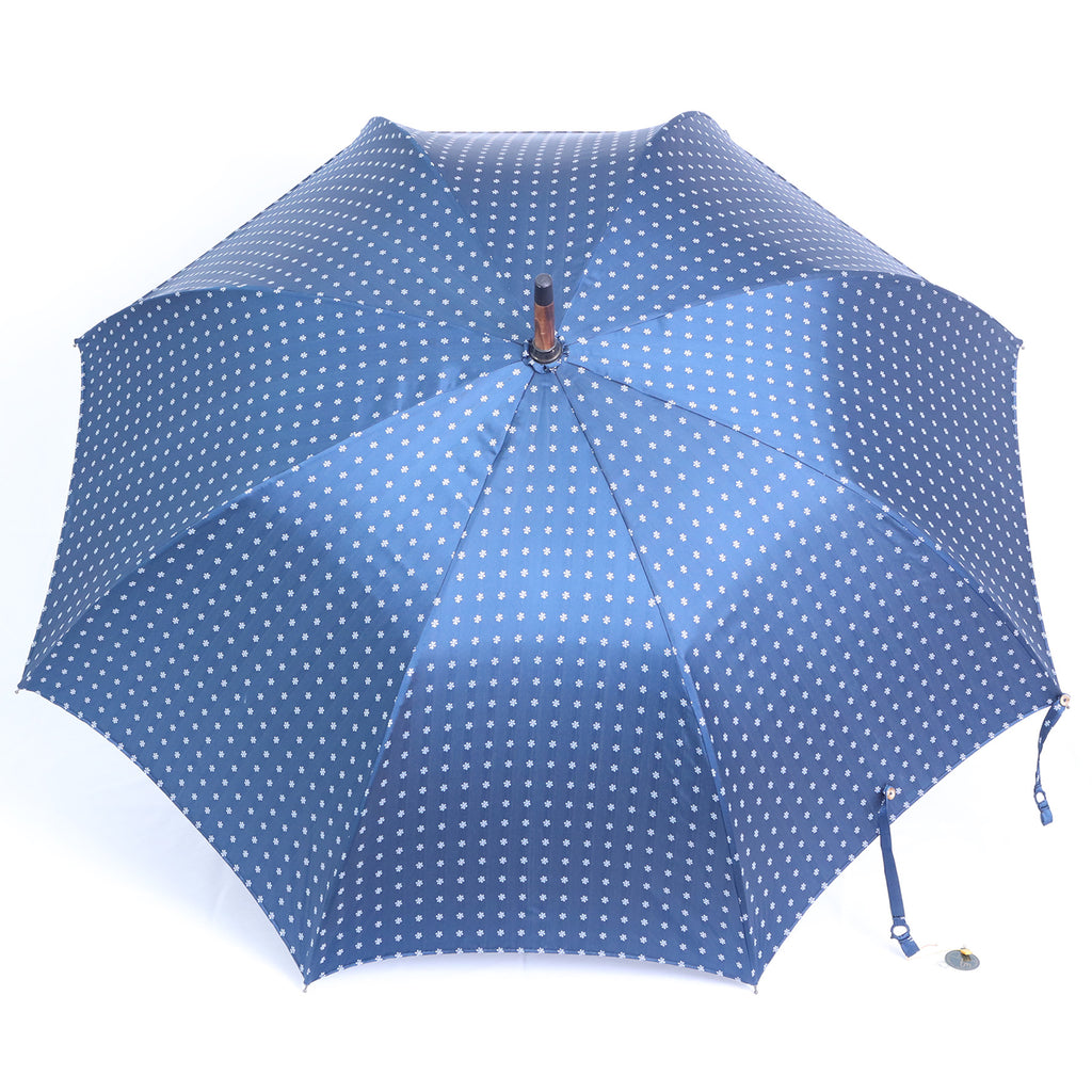 Bambù montato a collo d'oca - fantasia cravatta blue