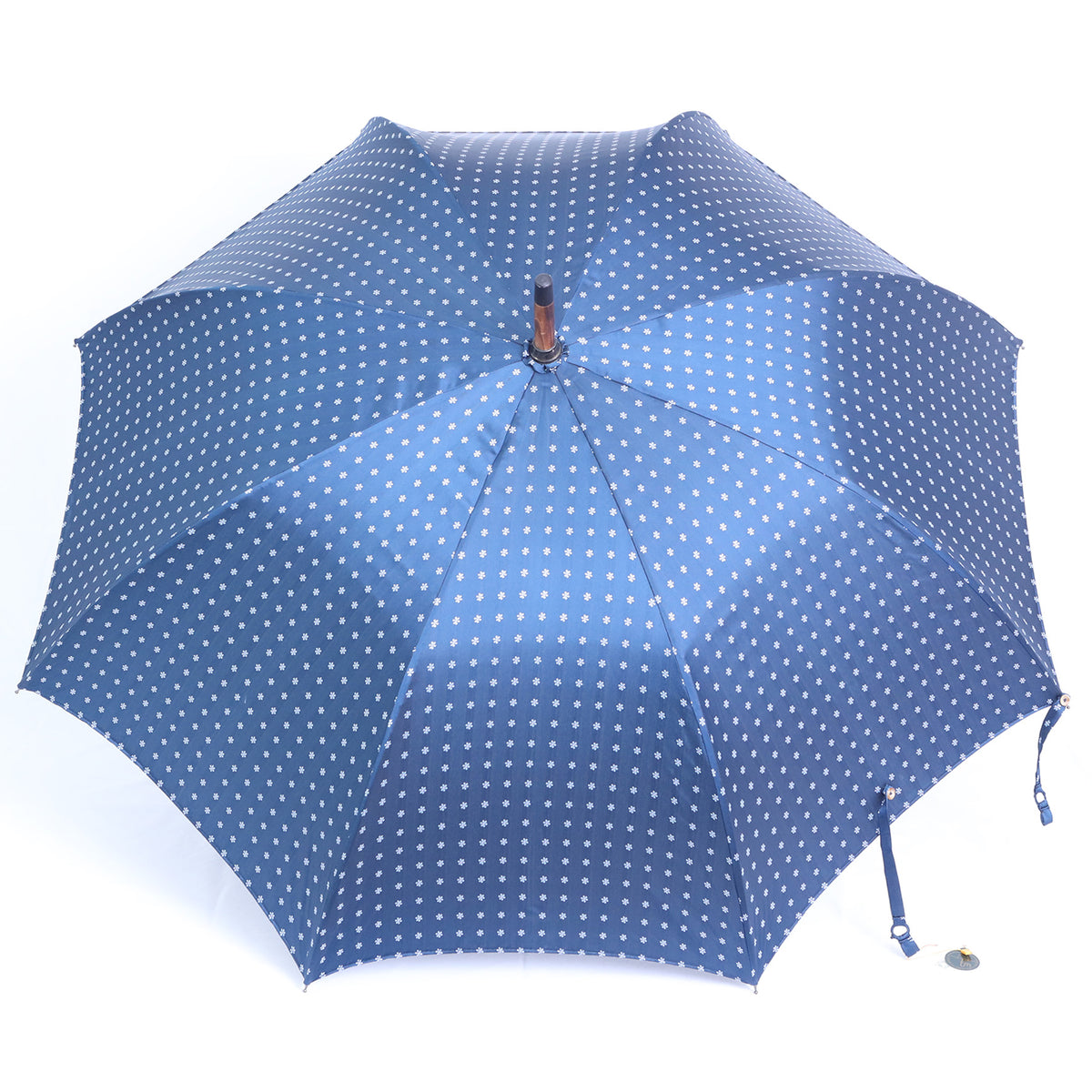 Bambù montato a collo d'oca - fantasia cravatta blue