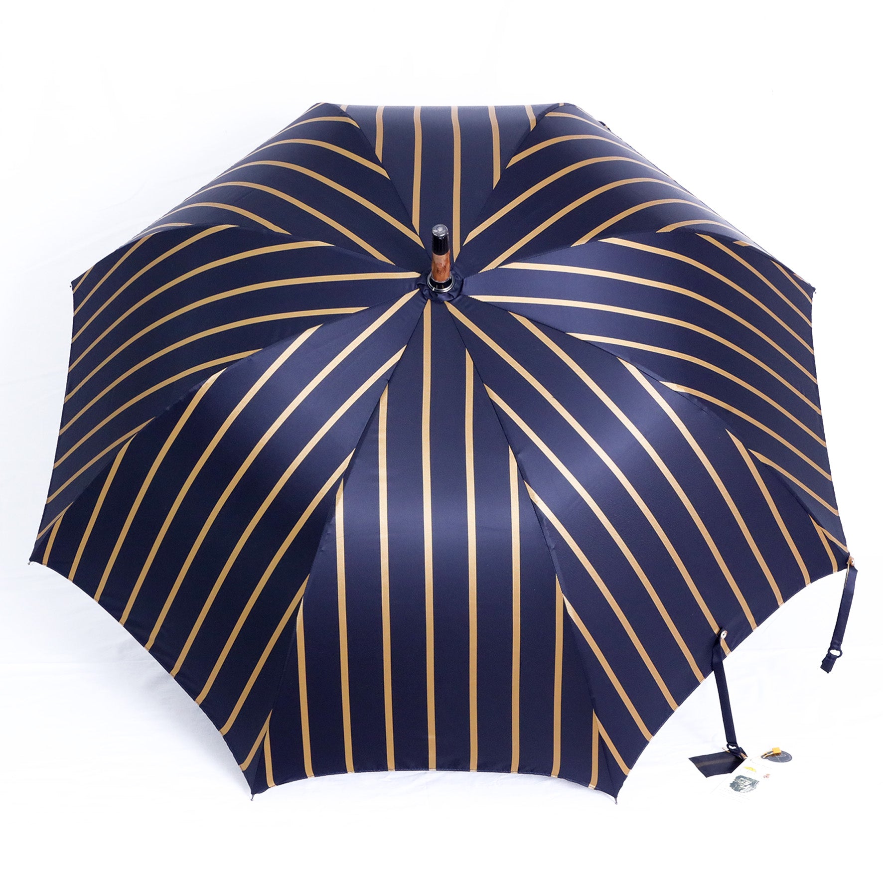 Castagno senza corteccia - Regimental blue e giallo